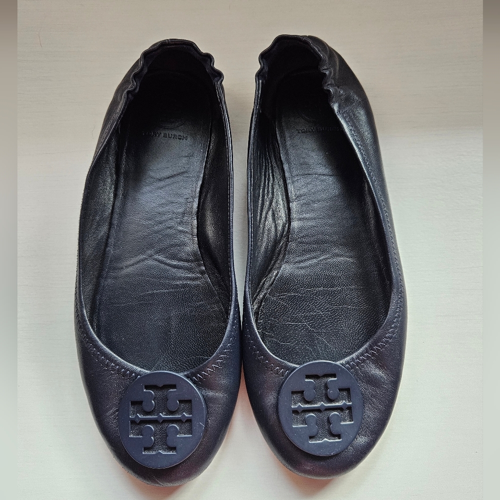 Tory Burch Minnie Travel leather ballet flats